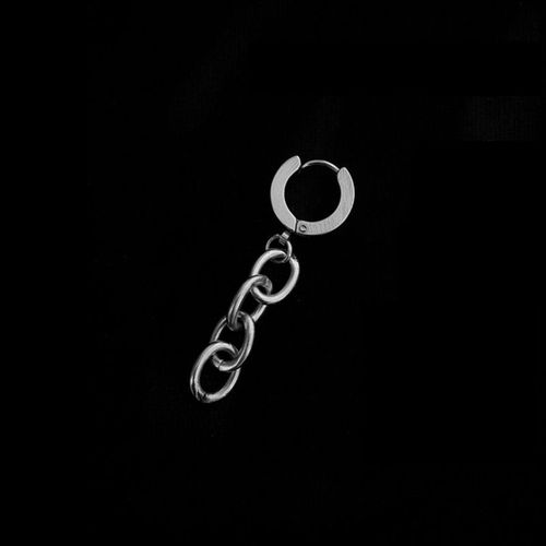 Lats ¿ Boucles D'oreilles Indolores En Acier Inoxydable Pour Hommes Et Femmes, 1 Pièce, Punk, Couleur Argent, Non Piercing, Faux Bijoux, Cadeaux