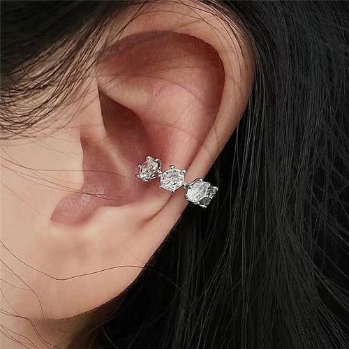 Zunderes-Réinitialisation D'oreille En Métal Punk Pour Femme, Manchette D'oreille, Pas De Piercing, Forme De C, Géométrique, Clip D'oreille Rond, Bijoux De Mariage