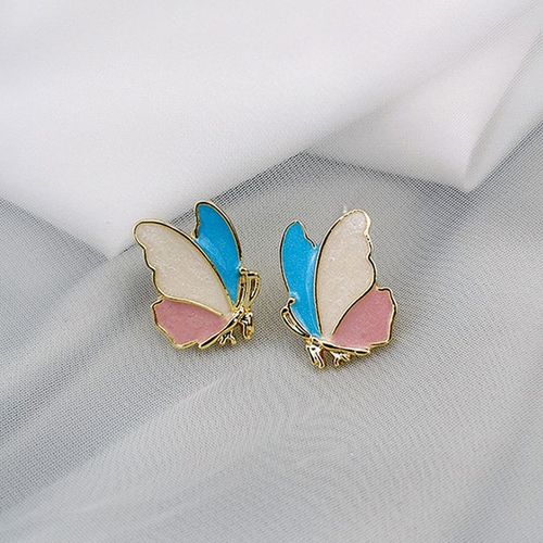 Lats ¿ Boucles D'oreilles Papillon En Strass Pour Femmes, Bijoux Mignons De Fête De Vacances, Nouvelle Collection Été 2020