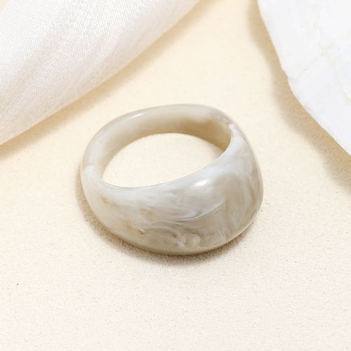 Lats-Bagues Acryliques En Résine Transparente Pour Femmes, Comparateur De Couleurs, Biscuits, Géométrique, Carré, Rond, Bague, Bijoux, Cadeaux De Fête, 2021