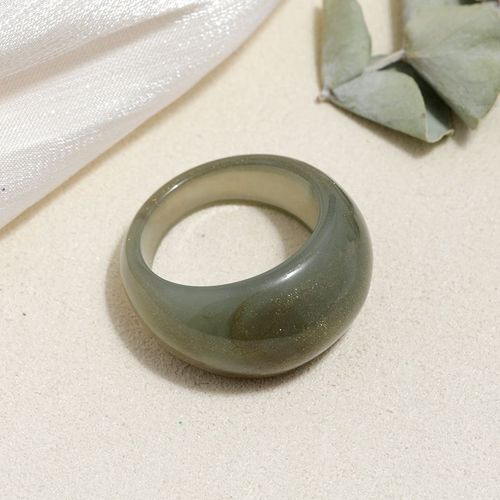 Lats-Bagues Acryliques En Résine Transparente Pour Femmes, Comparateur De Couleurs, Biscuits, Géométrique, Carré, Rond, Bague, Bijoux, Cadeaux De Fête, 2021