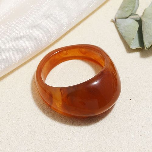 Lats-Bagues Acryliques En Résine Transparente Pour Femmes, Comparateur De Couleurs, Biscuits, Géométrique, Carré, Rond, Bague, Bijoux, Cadeaux De Fête, 2021