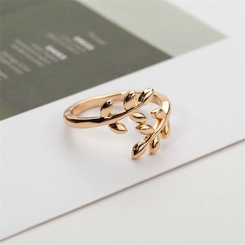 Lats ¿ Bagues Vintage En Cuivre Pour Femme, Couleur Or Rose, Pour Fête De Mariage, Feuille, Doigt Ouvert, Bijoux À La Mode, Pour La Saint-Valentin, 2021