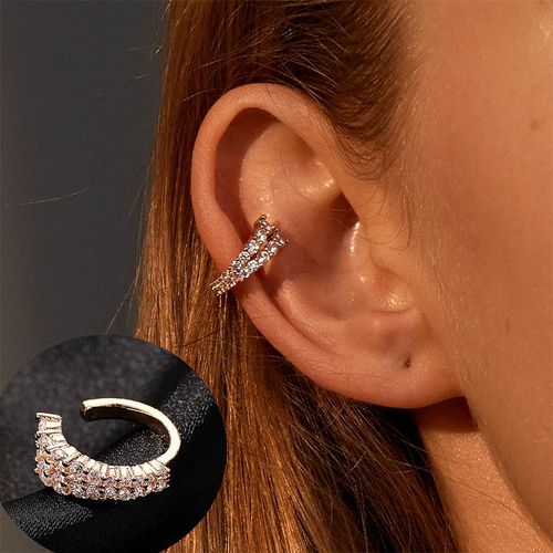 Réinitialisation De Manchette En Métal Pour Femme, Boucles D'oreilles Punk, Pas De Piercing, Géométrique, Petit Oreillette, Rond, Clips D'oreille, Bijoux Fantaisie, 2021, 1 Pièce