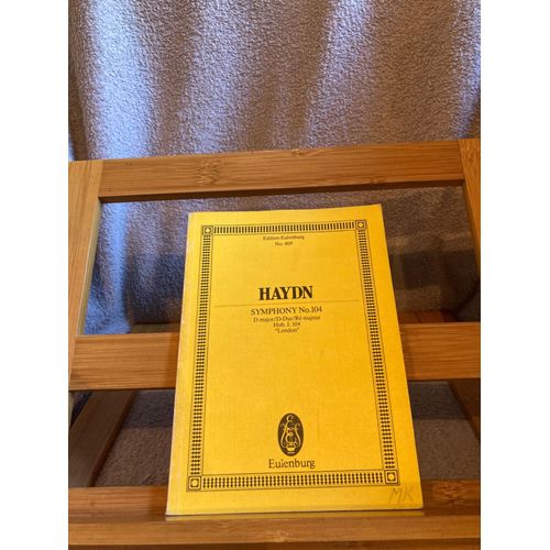 Haydn Symphonie N°104 London Partition Orchestre Conducteur Eulenburg 409