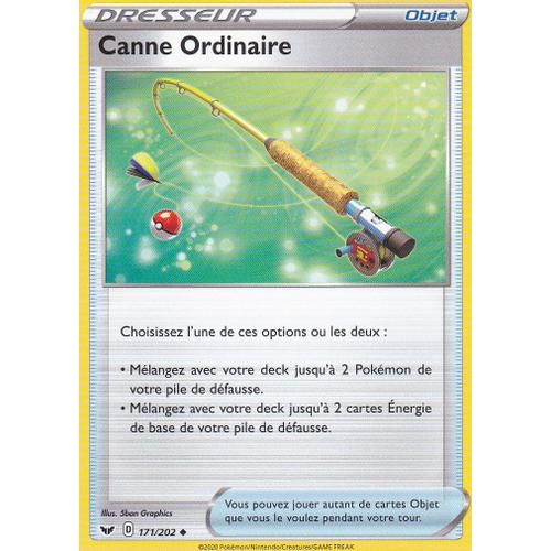 Carte Pokemon Dresseur - Canne Ordinaire - 171/202 - Épée Et Bouclier