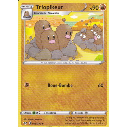 Carte Pokemon - Triopikeur - 093/202 - Épée Et Bouclier