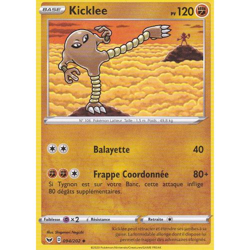 Carte Pokemon - Kicklee - 094/202 - Épée Et Bouclier