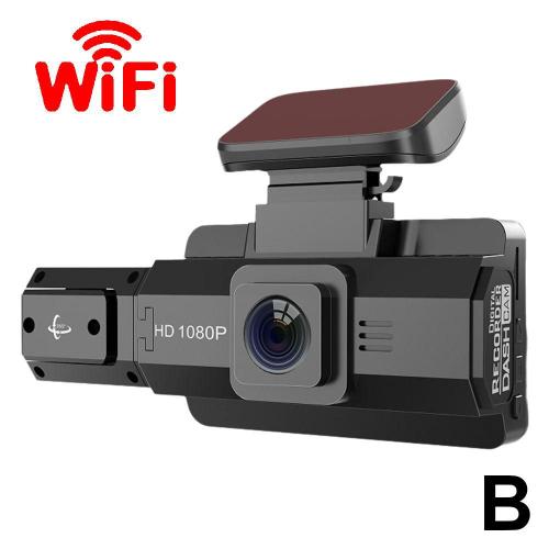 Wifi noir 3 pouces Dash Cam voitures 1080P a l interieur de l enregistreur video voiture WIFI camera Vision nocturne