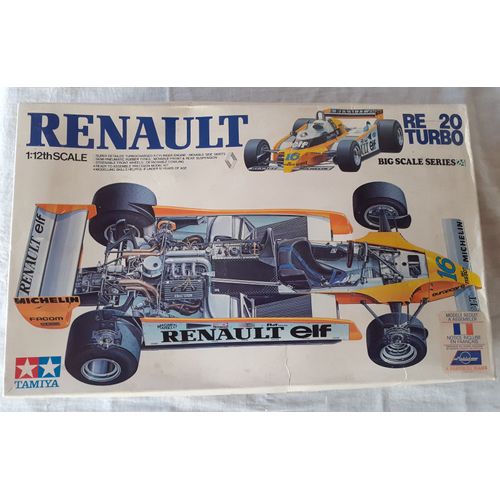 Renault Re20 Turbo (F1 1980 N°15/16) - Tamiya Kit Bs1226 Échelle 1:12-Tamiya