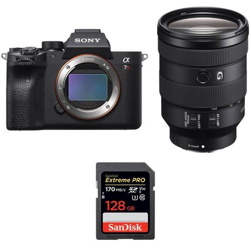 Sony ALPHA 7R IV + FE 24-105 mm F4 G OSS + SanDisk 128GB Extreme PRO UHS-I SDXC 170 MB/s | Garantie 2 ans