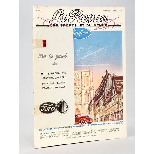 La Revue Des Sports Et Du Monde Matford. 1er Janvier 1936