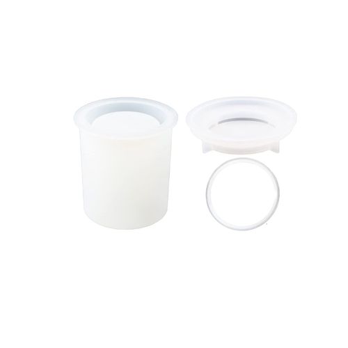 Moule En Silicone Pour Pot De Bougie Avec Couvercle, Bougeoir, Outil Exécutif, Conteneur De Bougie, Moules En Ciment, Bricolage, Élection, Résine Xy, Tasse