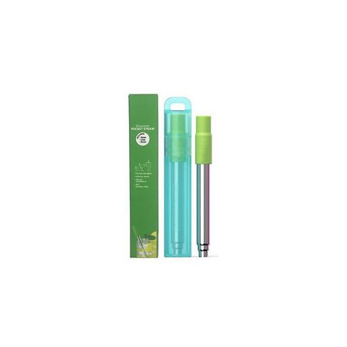 Ensemble De Pailles À Boire Télescopiques Réutilisables, Paille Pliante En Métal En Acier Inoxydable Avec Brosse Pour Livres, Portable Pour Le Camping Et Les Voyages