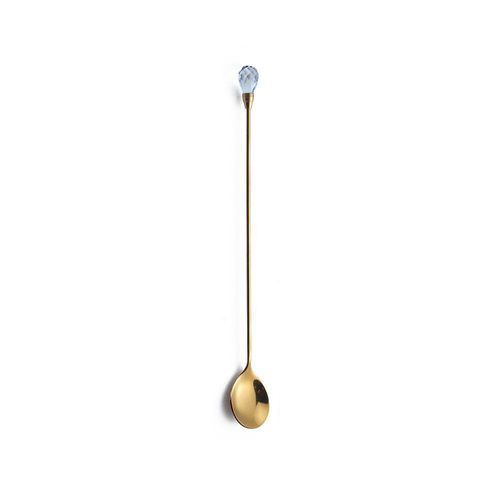 Cuillère À Remuer En Acier Inoxydable, Café, Thé, Long Manche, Crème Glacée, Cuillère À Dessert, Cristal, Assad, Britware, Fournitures De Cuisine
