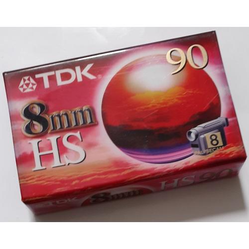 2 CASSETTES TDK 8MM HS 90 MINUTES