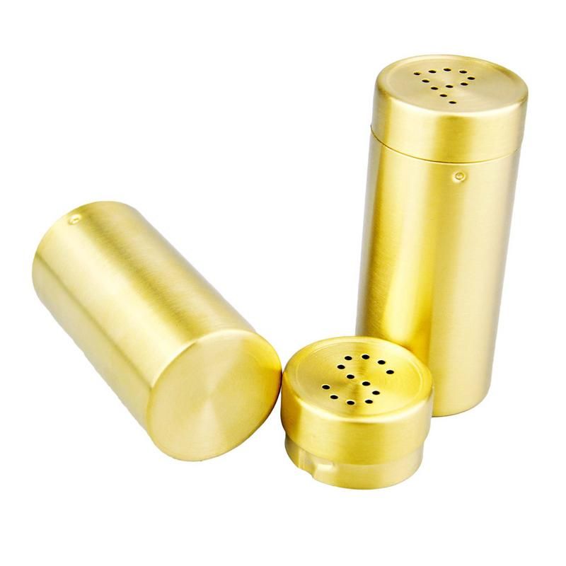 Ensemble De Pots  pices En Acier Inoxydable Dor, Condimen... - 2