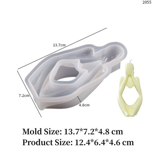 Moule En Silicone Pour Portrait De Penseur, Plâtre Fait À La Main, Moule En Béton Bricolage, Résine Xy, Moules De Corps Abstremberg, Ornements De Décoration Intérieure