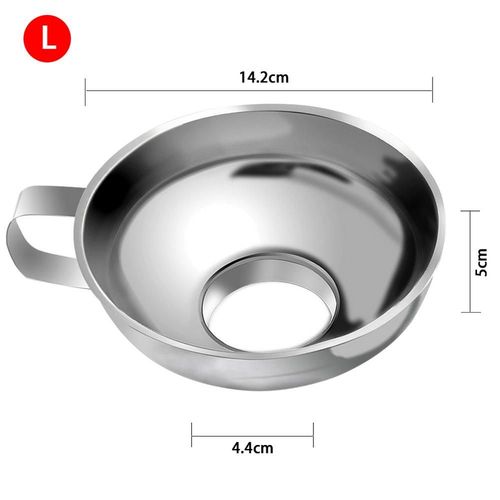 Entonnoir À Large Ouverture En Acier Inoxydable, 2 Tailles, Tasse À Diligence, Filtre, Outils De Cuisine, Gadgets