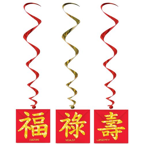 3 Suspensions Nouvel An Chinois