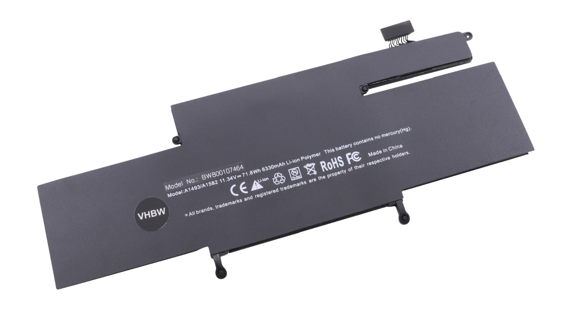 vhbw batterie 6330mAh (11.34V) pour ordinateur Notebook Apple MacBook Pro "Core i5" 2.4 13" Late 2013 Retina .Remplace: A1493, 020-8146, 020-8148