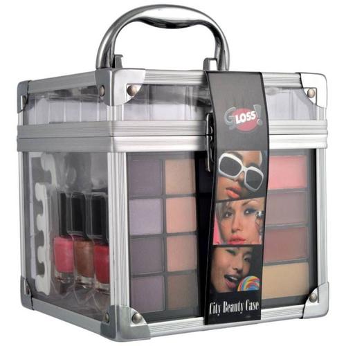 Mallette De Maquillage City Beauty Case Gris - 36pcs 