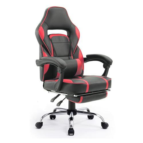 Fauteuil De Bureau Gamer Noir Et Rouge Link