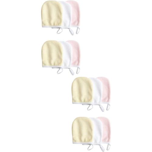 12 Pièces Gants Démaquillants Éponge Cosmétique Chiffons De Nettoyage En Microfibre Lingettes Démaquillantes Gants Jetables Houppette Pour Le Démaquillage