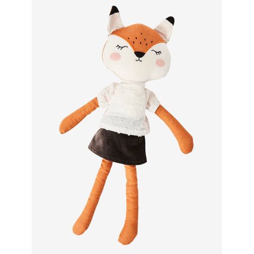 Doudou Poupee Renard Renarde Vetrbaudet Jouet Naissance Bebe Animal Chien Orange