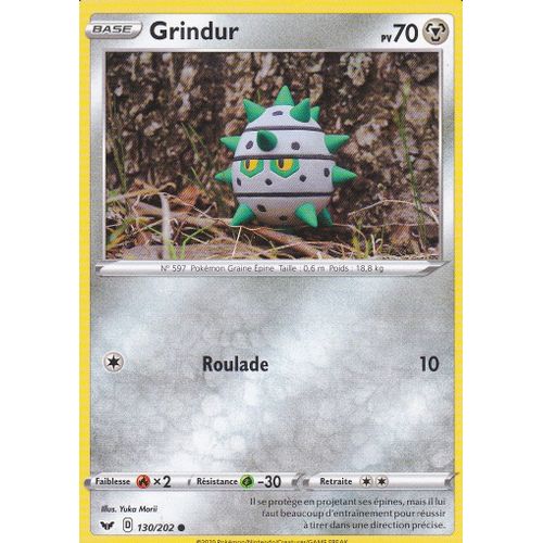 Carte Pokemon - Grindur - 130/202 - Épée Et Bouclier
