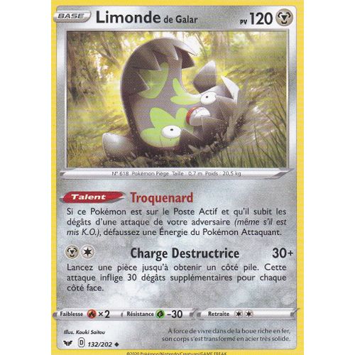 Carte Pokemon - Limonde De Galar - 132/202 - Épée Et Bouclier