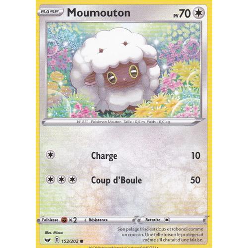 Carte Pokemon - Moumouton - 153/202 - Épée Et Bouclier