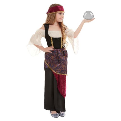 Déguisement Diseuse De Bonne Aventure Fille - Taille: 7-9 Ans (130/143 Cm)