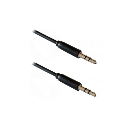 Lineaire A195NA5 - Câble audio - mini-phone stereo 3.5 mm mâle pour mini-phone stereo 3.5 mm mâle - 50 cm - noir