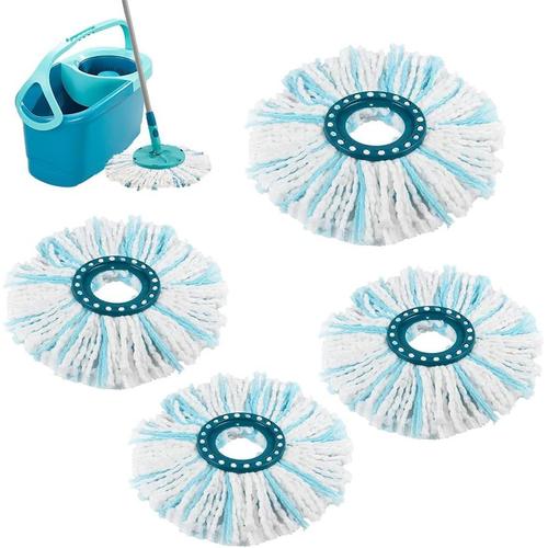 Têtes de Rechange Clean Twist Disc Mop, Têtes de Rechange pour Leifheit Clean Twist/Clean Twist Disc Mop Ergo Vadrouille à Disque, Très Absorbant, Adapté à Tous Les Sols