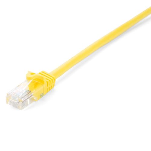 V7 - Cordon de raccordement - RJ-45 (M) pour RJ-45 (M) - 50 cm - UTP - CAT 6 - moulé, sans crochet - jaune