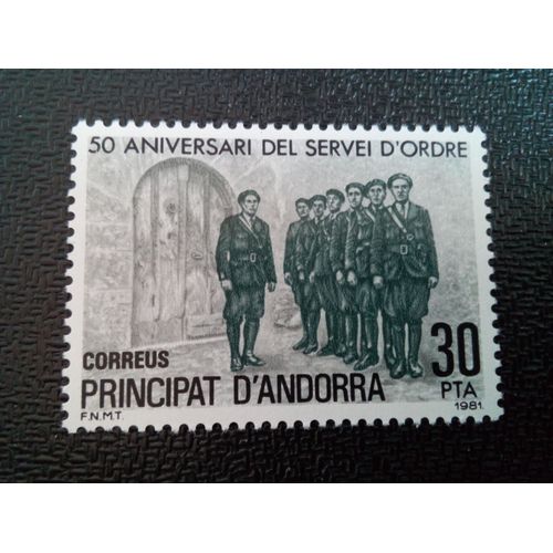 Timbre Andorra Yt 133 Milice Populaire 1981 ( 70204 )