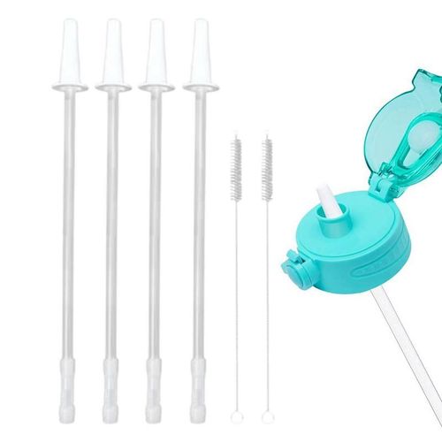Pailles De Rechange Réutilisables Pour Bouteille D'eau, 1/Demi-Gallon, 2 Livres, 4 Pailles Découpables