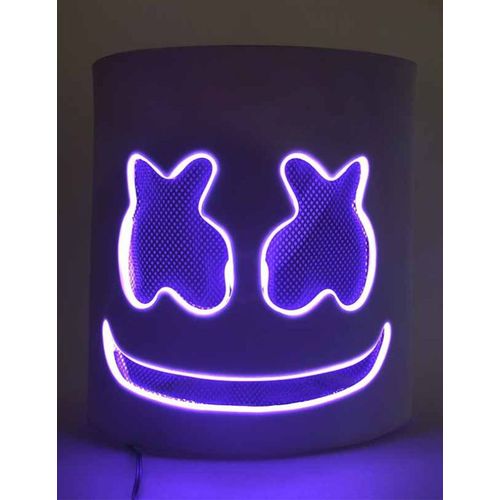 Masque Dj Guimauve Led Violet Adulte