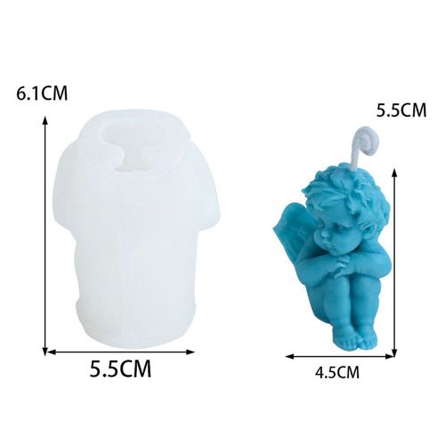 Moule En Silicone 3d Angel Candle, Moule En Plâtre De Résine, Bricolage Fait À La Main, Ange Mignon Regina, Bougie Exécutive, Artisanat D'art, Décoration D'intérieur
