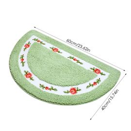 Holea-Tapis De Sol À Fleurs Doux Et Absorbant, Shaggy, Pour Toilettes, Salle De Bain, Douche, Polymères De Cuisine, Polymères De Porte