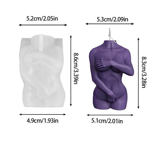 Moule En Silicone 3d Pour Bougie Corporelle Timide, Accessoire En Argile Pour Résine