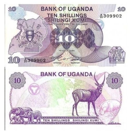 Billet Ouganda 10 Shiling