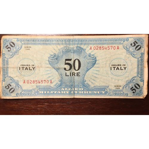 Billet 50 Lires Séries 1943