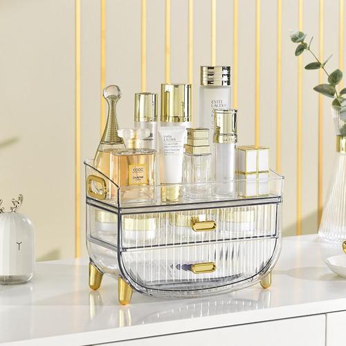 Boîte de rangement de luxe pour cosmétiques, commode de bureau, Type de tiroir, rouge à lèvres, produits de soins de la peau, étagère en acrylique avancée