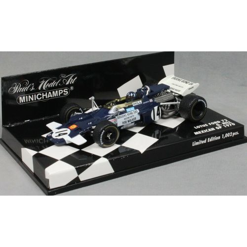 Lotus Ford 72 #14 Hill Mexican Gp 1970 Minichamps 400700014 1/43 Metal 1002 Pcs-Minichamps