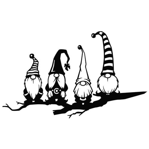 Décoration De Gnomes De Branche En Acier, Statue De Gnomes De Jardin En Acier Évidée Mignonne De Paques, Ornements De Branche D'arbre Nain De Décor De Silhouette