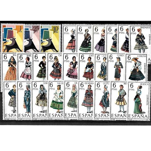 Espagne-Lot De 27 Timbres Neufs**-Gomme Intacte-1 Er Choix