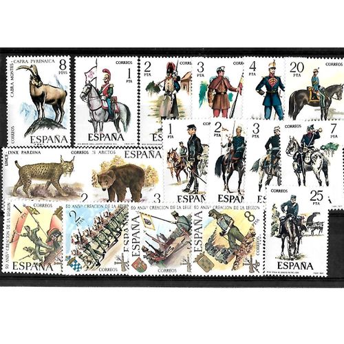 Espagne-Lot De 17 Timbres Neufs**-Gomme Intacte-1 Er Choix