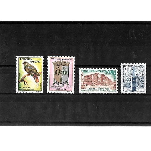 Madagascar-Lot De 4 Timbres Neufs**-Gomme Intacte-1 Er Choix